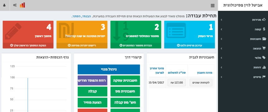 הדגמה לשימוש בלינט להפקת חשבוניות